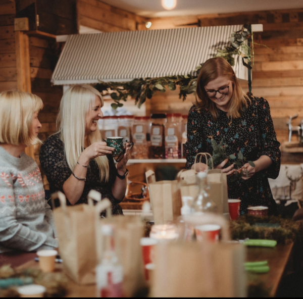 Christmas wreath making classes Swansea